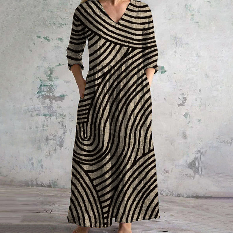 Aurora | Vintage Striped Dress