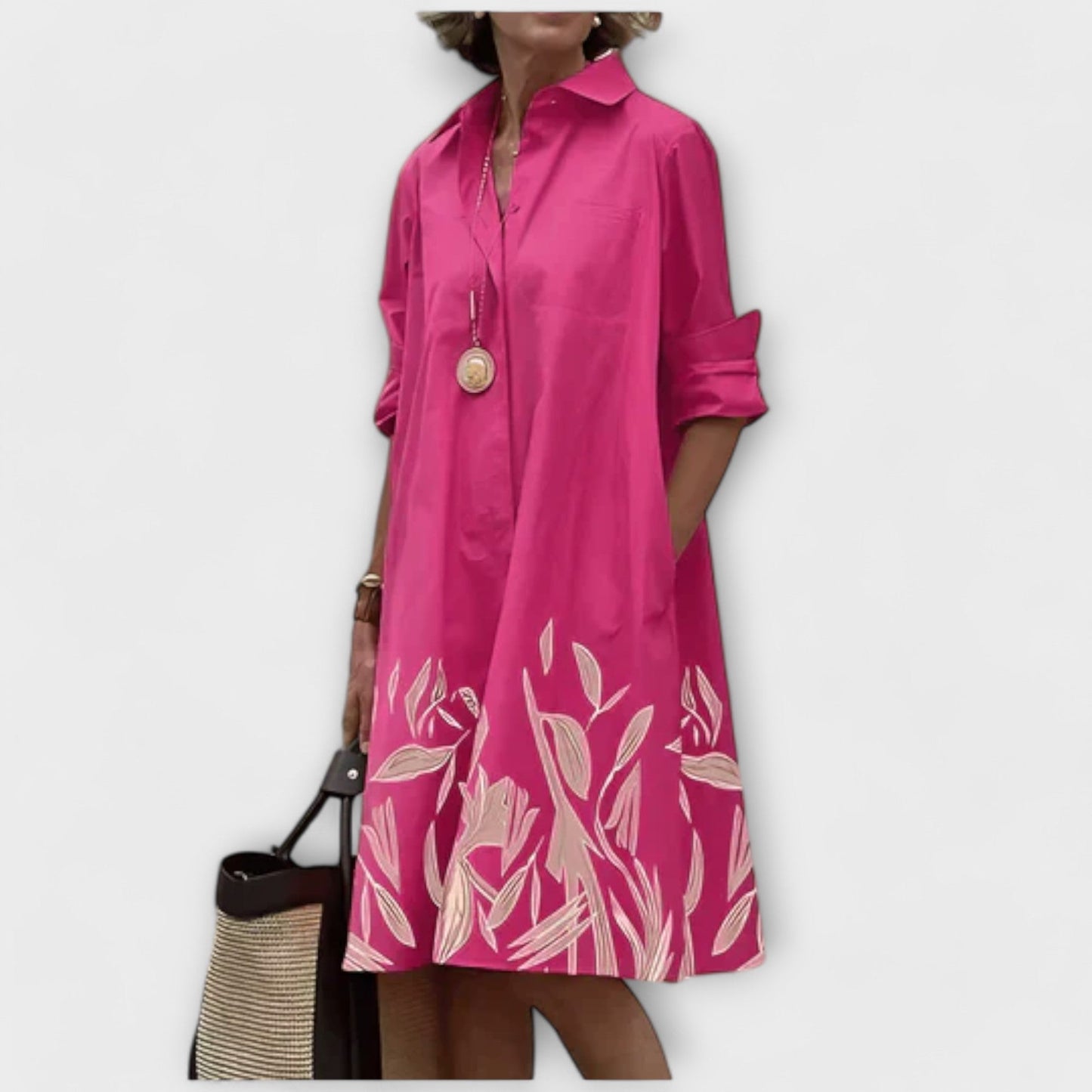 Caitlin | Stylish Button Dress