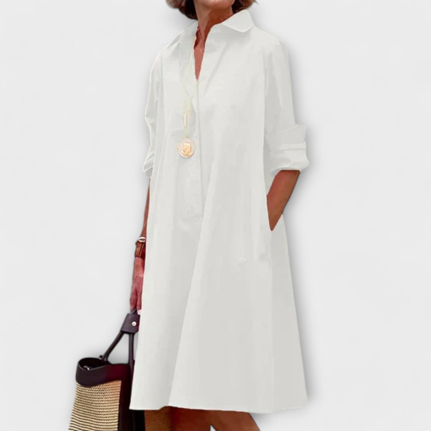 Caitlin | Stylish Button Dress