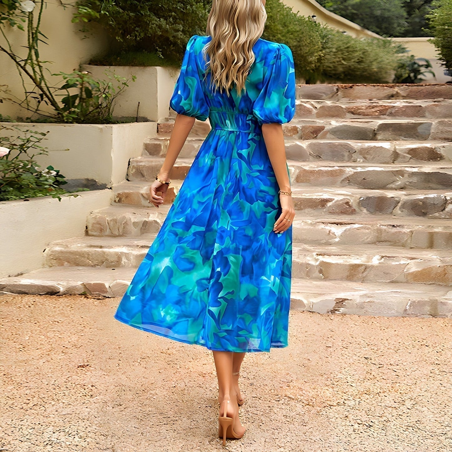 Cecelia | Elegant V-Neck Dress
