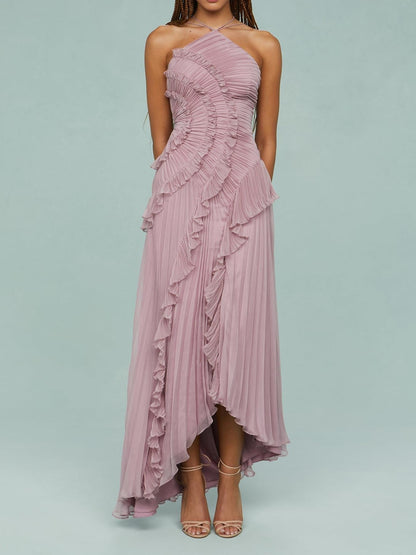 Delina – Ocean Whirlpool Maxi Dress