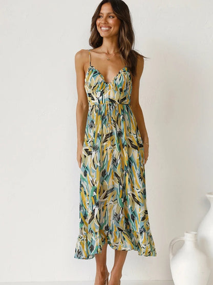 Cadence - Floral Dress with Long Straps