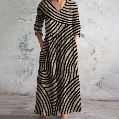 Aurora | Vintage Striped Dress