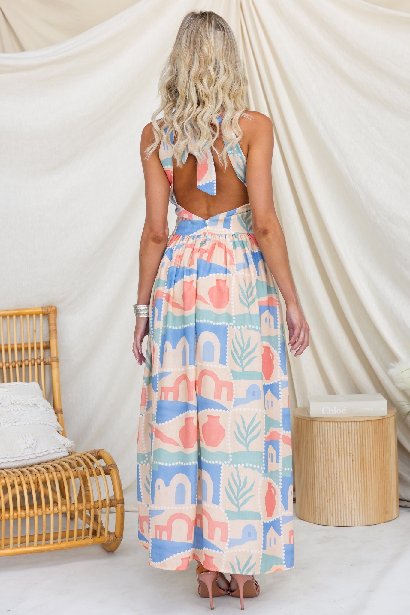 Arianna | Pastel Colorful Maxi Dress