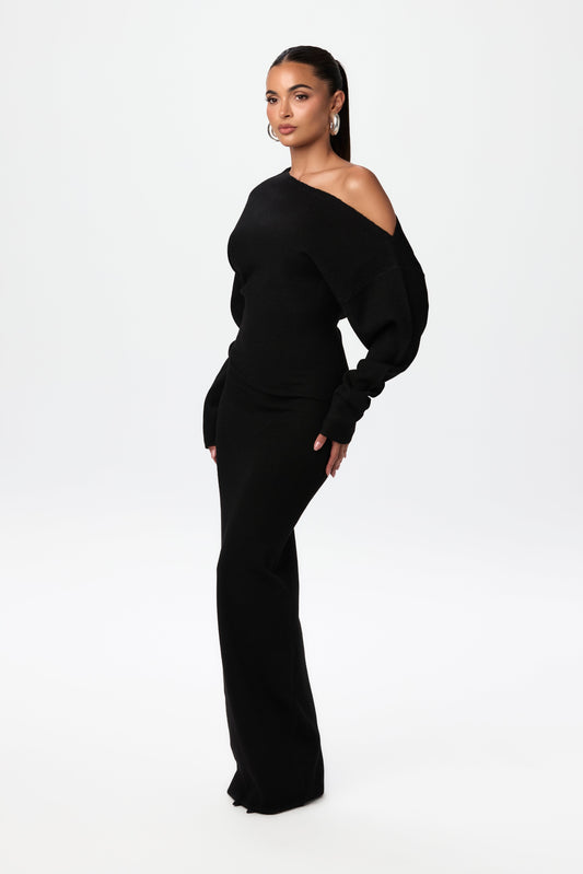 Carol | Off Shoulder Sweater Dress