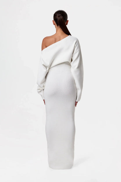 Carol | Off Shoulder Sweater Dress