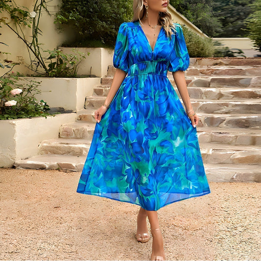 Cecelia | Elegant V-Neck Dress