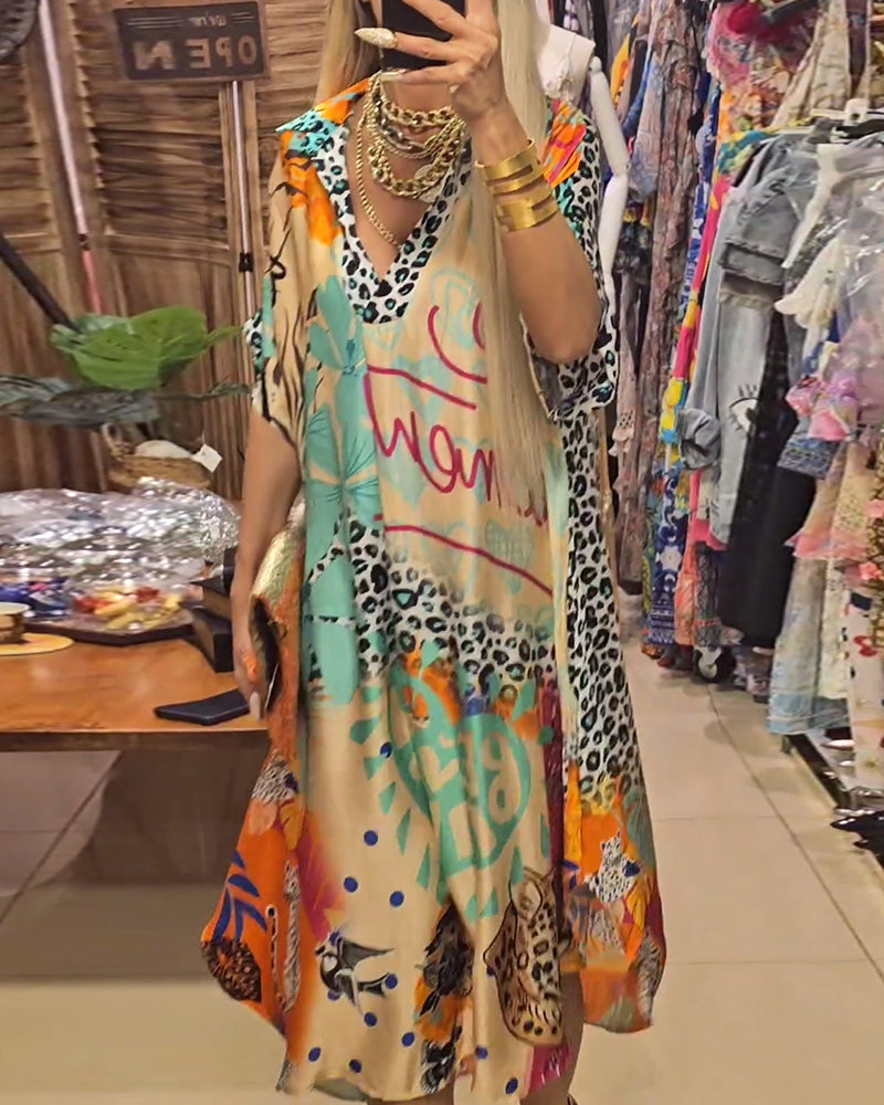 Colette - Casual Dress with V-Neck