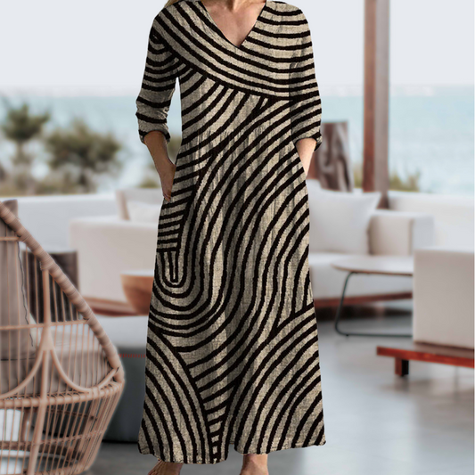 Aurora | Vintage Striped Dress
