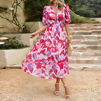 Cecelia | Elegant V-Neck Dress