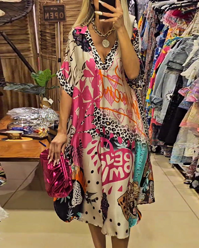Colette - Casual Dress with V-Neck