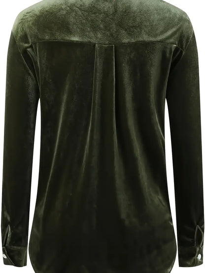Maelis – Long Sleeve Shirt With Front Pockets