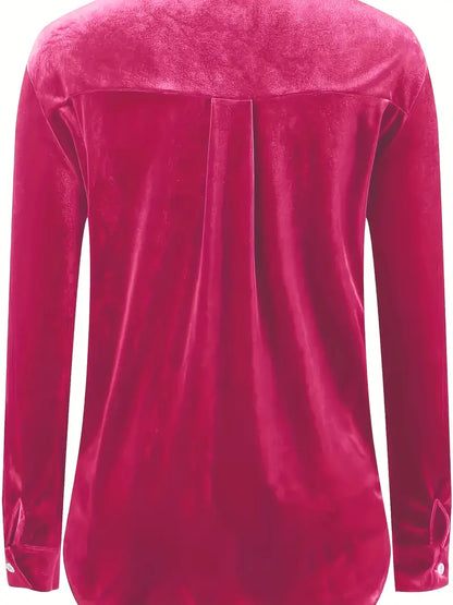 Maelis – Long Sleeve Shirt With Front Pockets