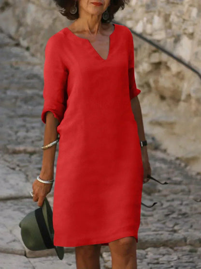 Bella | Elegant Dress with V-Neck