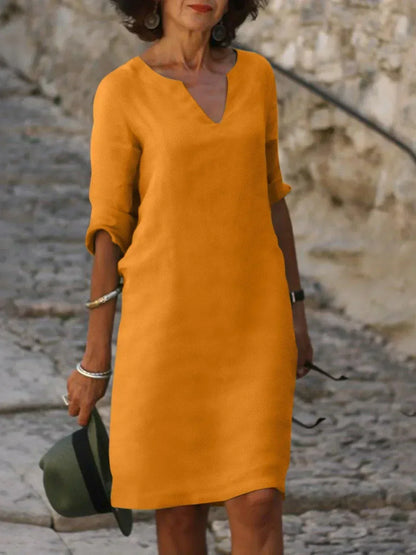 Bella | Elegant Dress with V-Neck