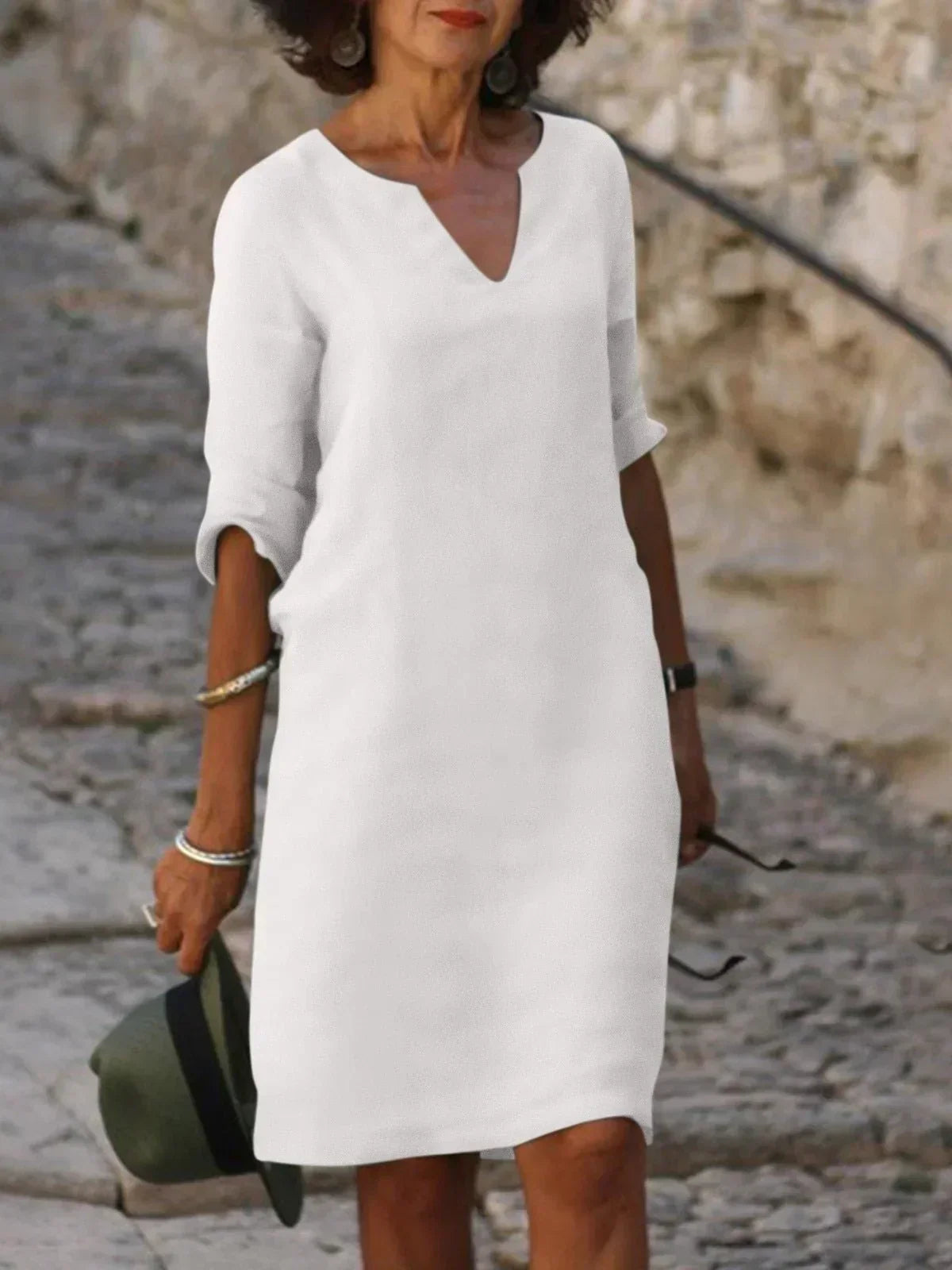 Bella | Elegant Dress with V-Neck