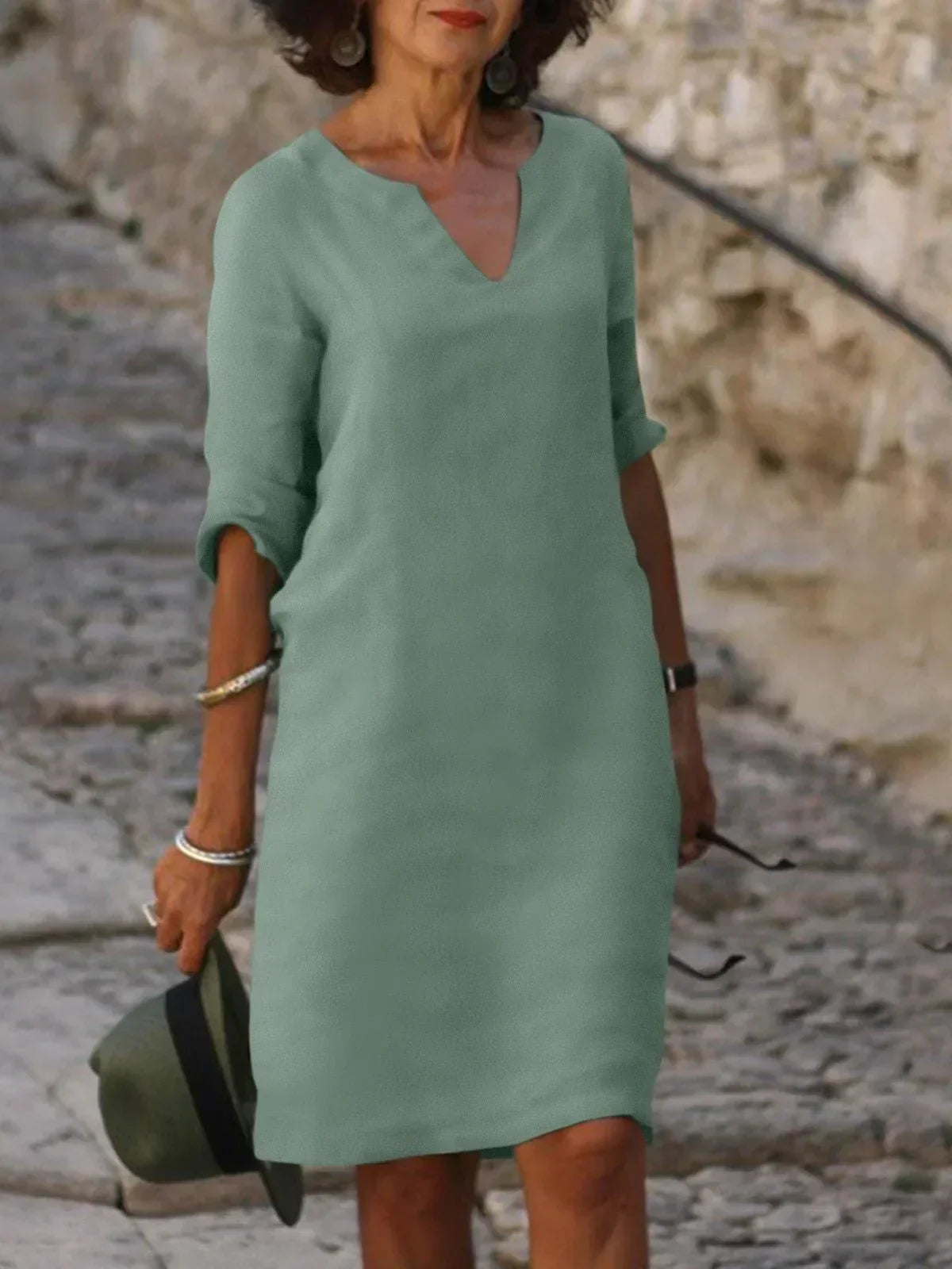Bella | Elegant Dress with V-Neck