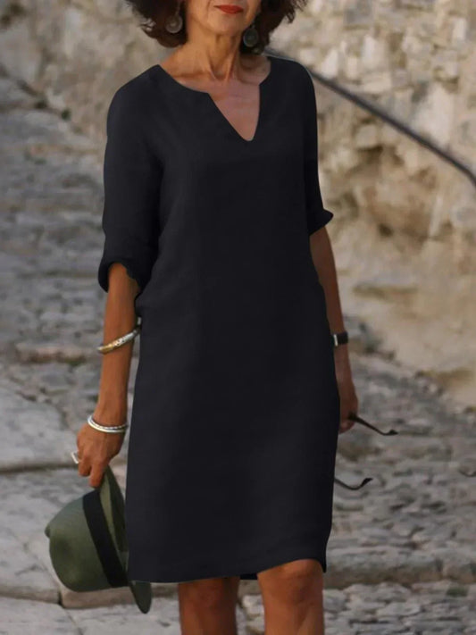 Bella | Elegant Dress with V-Neck