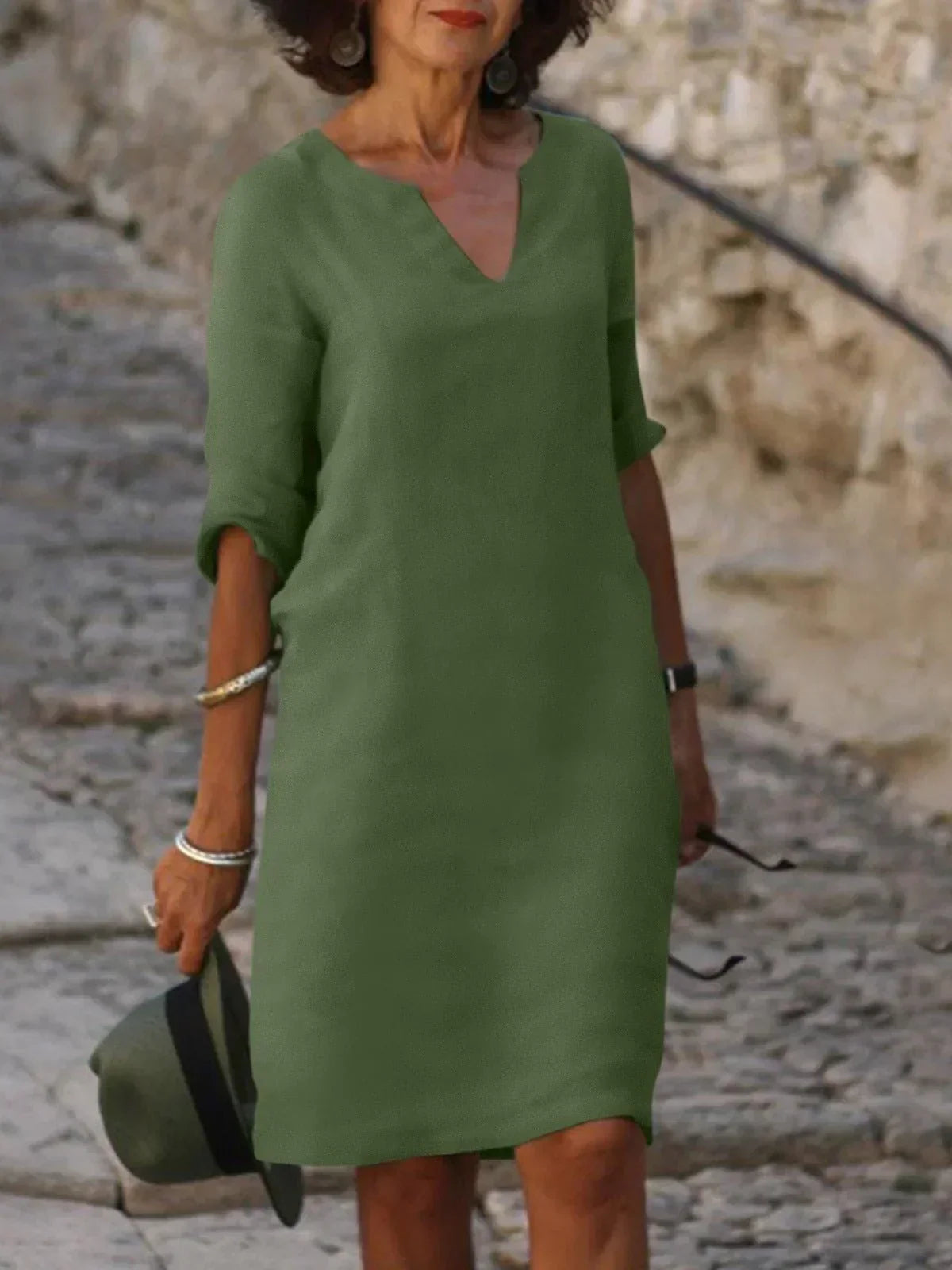 Bella | Elegant Dress with V-Neck