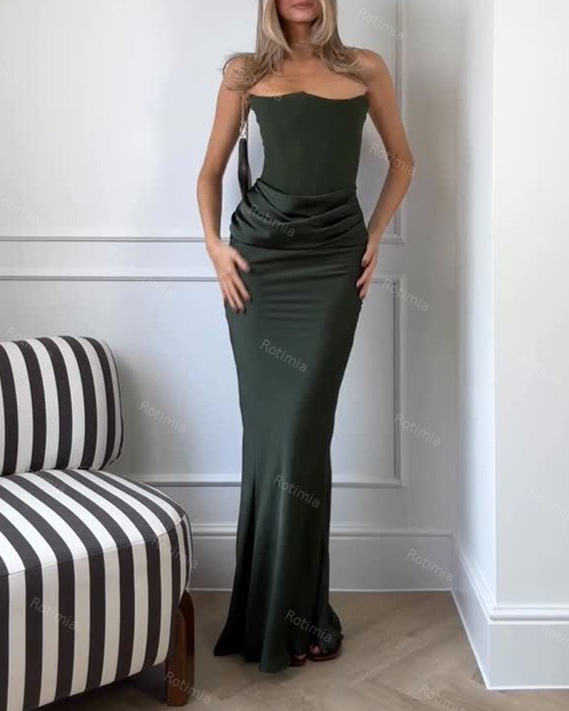 Evelyn | Elegant Strapless Party Dress